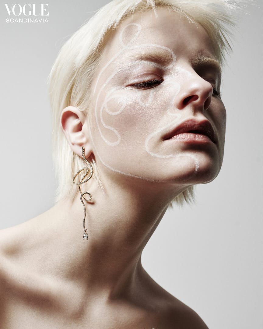 Ole Lynggaard editorial makeup work